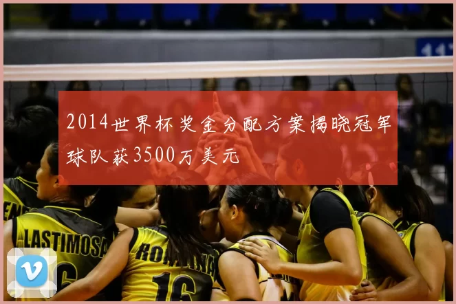 2014世界杯奖金分配方案揭晓冠军球队获3500万美元